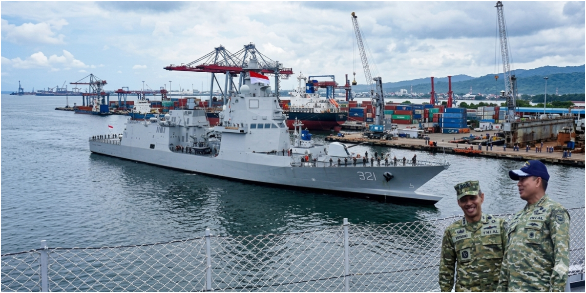 TNI AL Sambut Kedatangan KRI Prabu Siliwangi 321, Kapal Perang Canggih dengan Meriam 127 Mm